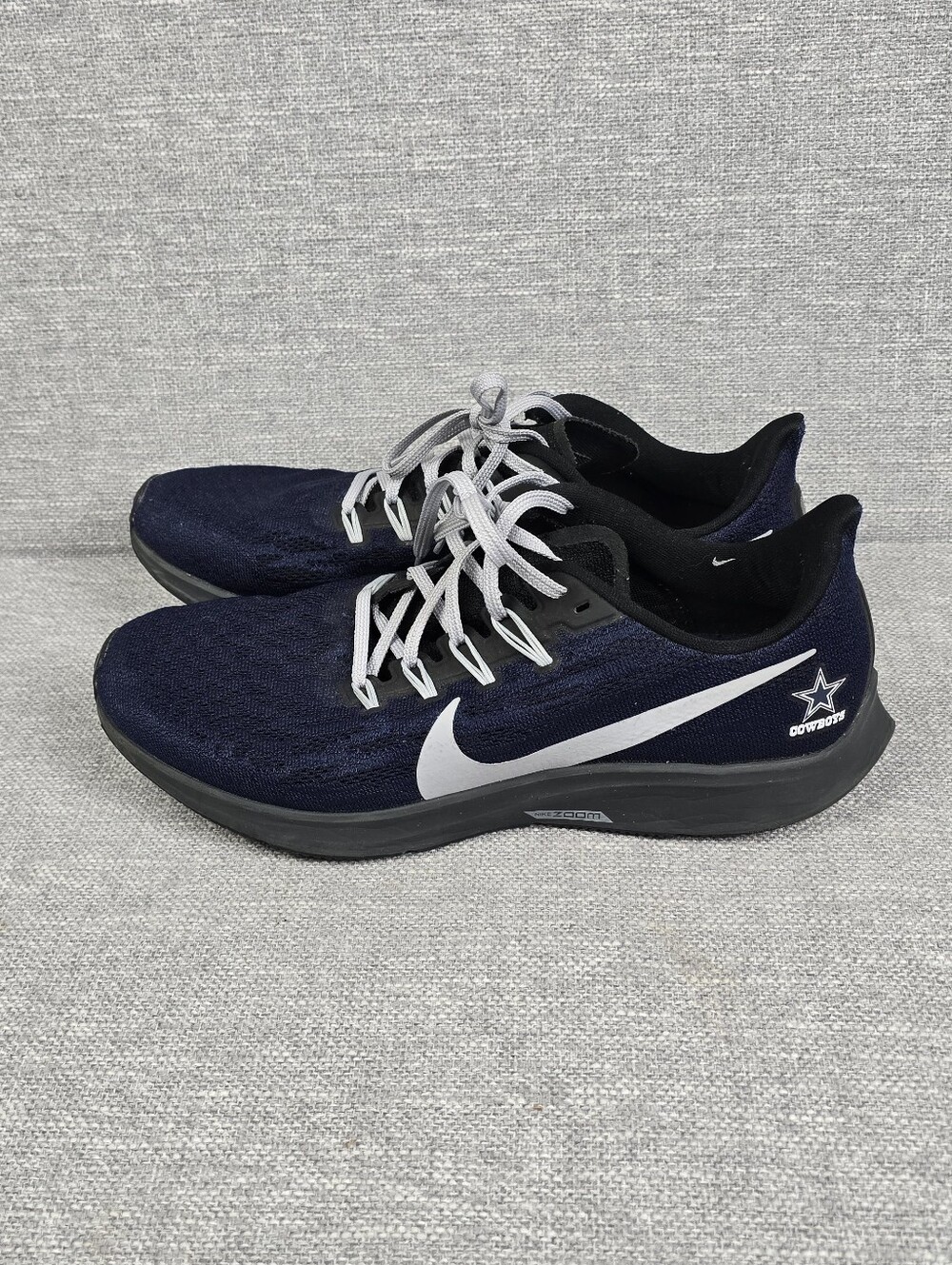 Nike Air Zoom Pegasus 36 Dallas Cowboys Blue Running Shoes Mens 10